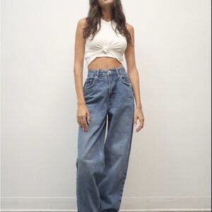 BDG High Waisted Baggy Jeans Medium Wash